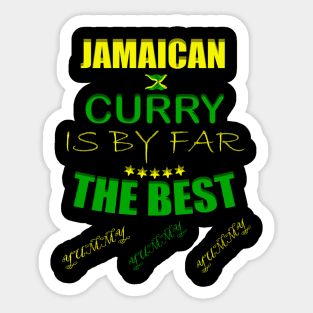 Jamaican Curry, Jamaica Flag Sticker